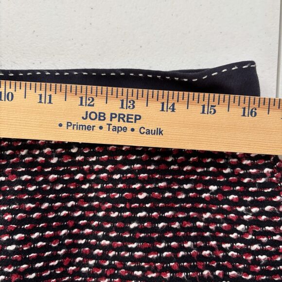 TOMMY HILFIGER Tweed Mini Skirt Blue Red Mix Lined - Picture 8 of 9